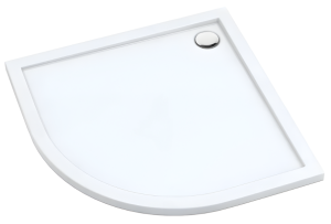 SCHEDPOL SCHEDLINE COLLECTION Brodzik półokrągły SHARPER SMOOTH WHITE (biały gładki) 100x100x4,5 z systemem STANDARD PLUS 3S.S1O-100100 - Darmowa dostawa