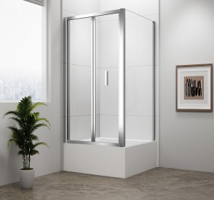 POLYSAN Kabina prysznicowa prostokątna uniwersalna drzwi składane DEEP 75x100x165 szkło transparentne MD1910MD3116