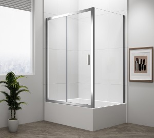 POLYSAN Kabina prysznicowa prostokątna uniwersalna drzwi przesuwne DEEP 75x130x165 szkło transparentne MD1316MD3116