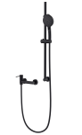 CORSAN - Bateria  LUGO natryskowa ścienna z zestawem prysznicowym CZARNA CMZ7551BL - DARMOWA DOSTAWA