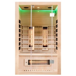 HYDROSAN SAUNA INFRARED-podczerwień sucha ALTA2 prostokątna 2-3 osobowa niskotemperaturowa 120x105x190 cm o mocy 2040W