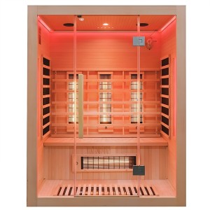 HYDROSAN SAUNA INFRARED-podczerwień sucha ALTA3 prostokątna 3-4 osobowa niskotemperaturowa 150x120x190 cm o mocy 2085W