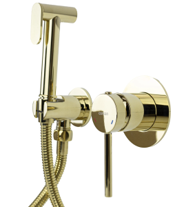 CORSAN - Bateria LUGO bidetowa podtynkowa z wężem ZŁOTA CMB7570GL - DARMOWA DOSTAWA