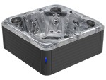 HYDROSAN - Wanna SPA Jacuzzi ogrodowe z hydromasażem 5-osobowa 200x200 cm 230V ODYSSEY OBUDOWA ANTRACYT SPA752