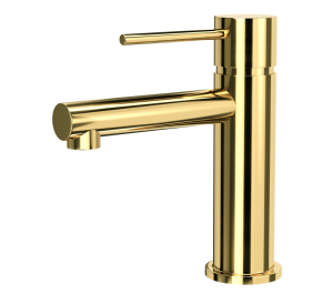 CORSAN - Bateria LUGO umywalkowa stojąca niska ZŁOTA CMB7511GL - DARMOWA DOSTAWA