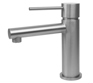 CORSAN - Bateria LUGO umywalkowa stojąca niska STAL SZCZOTKOWANA CMB7511BSL - DARMOWA DOSTAWA