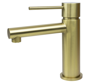 CORSAN - Bateria LUGO umywalkowa stojąca niska ZŁOTA SZCZOTKOWANA CMB7511BGL - DARMOWA DOSTAWA