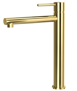 CORSAN - Bateria LUGO umywalkowa stojąca wysoka ZŁOTA CMB7512GL - DARMOWA DOSTAWA