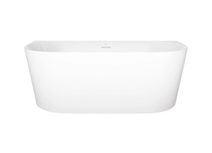 Corsan Wanna przyścienna MONO SLIM 160x75 z PRZELEWEM SZCZELINOWYM i korkiem klik-klak kolor CHROM V029LSCH - DARMOWA DOSTAWA 