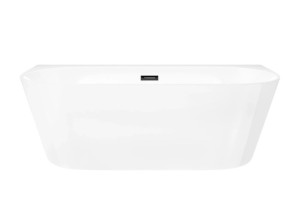 Corsan Wanna przyścienna MONO 160x75 z szeroką krawędzią i wykończeniem grafit/gunmetal E-030L - DARMOWA DOSTAWA 