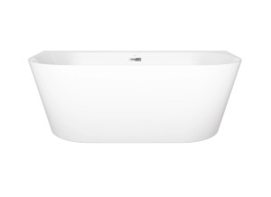 Corsan Wanna przyścienna MONO 170x80 z szeroką krawędzią i wykończeniem chrom E-030XL - DARMOWA DOSTAWA