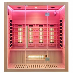 HYDROSAN SAUNA INFRARED-podczerwień sucha ALTA5 prostokątna 3-4 osobowa niskotemperaturowa 175x120x190 cm o mocy 2410W