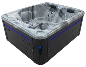 HYDROSAN - Wanna SPA Jacuzzi ogrodowe z hydromasażem 3-osobowa 210x170 cm ODYSSEY OBUDOWA ANTRACYT SPA705