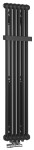 SAPHO Grzejnik łazienkowy FEDE 30,6x150 cm  6 segmentowy 634W kolor czarny mat IR191