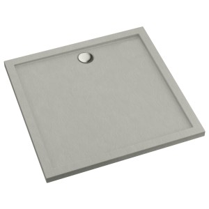 Schedline Brodzik akrylowy Sharper Cement Stone (cementowy kamień) 90x90x4,5 cm, kwadratowy, Gwarancja 7 lat