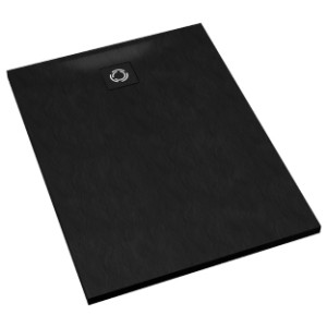 Schedline Brodzik kompozytowy Stabilsound Plus® Magnific Black Stone (czarny kamień) 90x100x4 cm, prostokątny, Gwarancja 15 lat