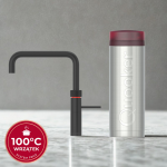 Zestaw Quooker: Kran Fusion Square CZARNY + zbiornik PRO3 (Wrzątek 100°C)