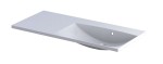 Oristo umywalka meblowa AMELIA 100 cm bez otworu na baterię z formowanego marmuru, misa z prawej strony UME-AM-100-92-P-BO