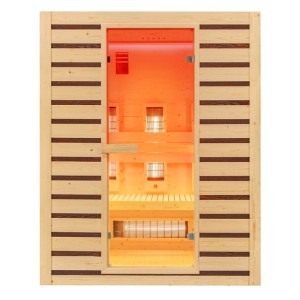 HYDROSAN SAUNA INFRARED-podczerwień sucha TROMSO3 prostokątna 3-4 osobowa niskotemperaturowa 153x110x190 cm o mocy 2300W