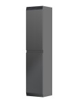 Oristo Słupek wiszący BRYLANT UNI 35 cm, UNIWERSALNY front ryflowany CZARNY MAT OR36-SB2D-35-8R