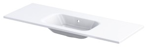Oristo umywalka meblowa ARE 120 cm bez otworu na baterię z formowanego marmuru UME-AR-120-92-BO