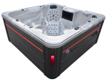 HYDROSAN - Wanna SPA Jacuzzi ogrodowe z hydromasażem 6-osobowa 230x230 cm CAPPUCCINO OBUDOWA ANTRACYT SPA703A