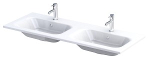 Oristo umywalka meblowa ARE 120 cm podwójna z formowanego marmuru UME-AR-120-92-D