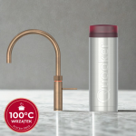 Zestaw Quooker: Kran Fusion Round PATYNOWY MOSIĄDZ + zbiornik PRO3 (Wrzątek 100°C)