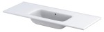 Oristo umywalka meblowa ENOLA 120 cm ceramiczna bez otworu na baterię UME-EN-120-91-BO