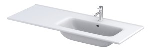 Oristo umywalka meblowa ENOLA 120 cm ceramiczna, misa z prawej strony UME-EN-120-91-P
