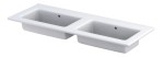 Oristo umywalka meblowa ENOLA 120 cm podwójna ceramiczna bez otworu na baterię UME-EN-120-91-D-BO