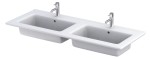 Oristo umywalka meblowa ENOLA 120 cm podwójna ceramiczna UME-EN-120-91-D