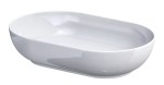 Oristo umywalka nablatowa FEELING 55 cm owalna, ceramiczna BIAŁY POŁYSK UBL-FV-55-91