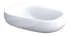 Oristo umywalka nablatowa ILLUSION 60 cm owalna, ceramiczna BIAŁY POŁYSK UBL-IL-60-91
