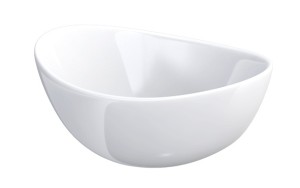 Oristo umywalka nablatowa REEMA 40 cm owalna, ceramiczna BIAŁY POŁYSK UBL-RM-40-91