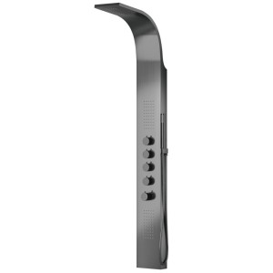 Corsan - Panel prysznicowy SAMSARA z termostatem, gunmetal - Darmowa dostawa