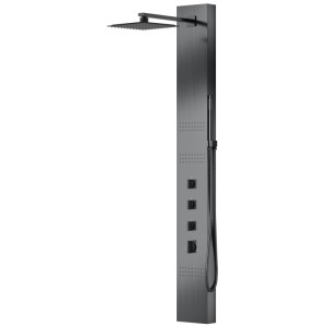 Corsan - Panel prysznicowy NEO z mieszaczem, gunmetal - Darmowa dostawa