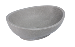 ADNaturalnie Umywalka nablatowa KELUD 41x33x14 cm szary marmur KUN-001SZ - DARMOWA DOSTAWA