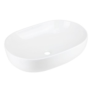 Corsan - Umywalka nablatowa OLVENA UC5566 owalna 60x40x15 cm