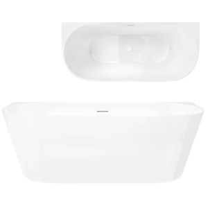 Corsan Wanna przyścienna MONO 170x75 z wykończeniem biały V029XLWH - DARMOWA DOSTAWA