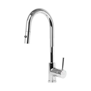 Corsan - Bateria kuchenna LUGO CMB7563 z wyciąganą wylewką, kolor chrom