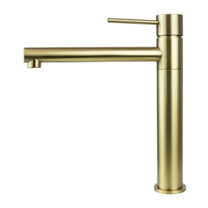 Corsan - Bateria umywalkowa LUGO CMB7521 z ruchomą wylewką, kolor szczotkowany złoty