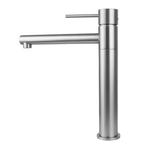 Corsan - Bateria umywalkowa LUGO CMB7521 z ruchomą wylewką, kolor szczotkowana stal