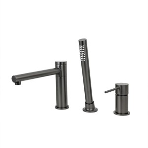 Corsan - Bateria wannowa 3 otworowa LUGO CMB7542, kolor gunmetal