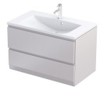 Oristo Szafka wisząca podumywalkowa BRYLANT UNI 80 cm, dwie szuflady, PIASKOWY MAT OR36-SD2S-80-10-V3-DARMOWA DOSTAWA