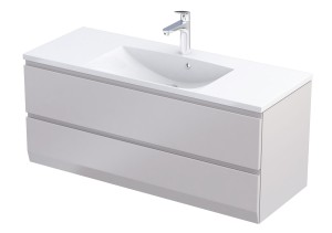 Oristo Szafka wisząca podumywalkowa BRYLANT UNI 120 cm, dwie szuflady, PIASKOWY MAT OR36-SD2S-120-10-V3-DARMOWA DOSTAWA