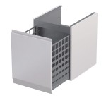 Oristo Szafka wisząca boczna niska BRYLANT UNI 40 cm z koszem PIASKOWY MAT OR36-SN1S-40-10-V3 DARMOWA DOSTAWA 