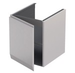 Oristo Szafka wisząca boczna niska BRYLANT UNI 40 cm LEWA PIASKOWY MAT OR36-SN1D-40-10-L DARMOWA DOSTAWA 