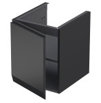 Oristo Szafka wisząca boczna niska BRYLANT UNI 40 cm LEWA CZARNY MAT OR36-SN1D-40-8-L DARMOWA DOSTAWA 