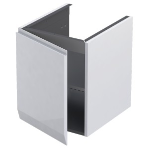 Oristo Szafka wisząca boczna niska BRYLANT UNI 40 cm LEWA BIAŁY POŁYSK OR36-SN1D-40-1-L DARMOWA DOSTAWA 